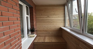 Отделка, остекление, утепление балконов в Кимрах от 210 руб. м/2.
